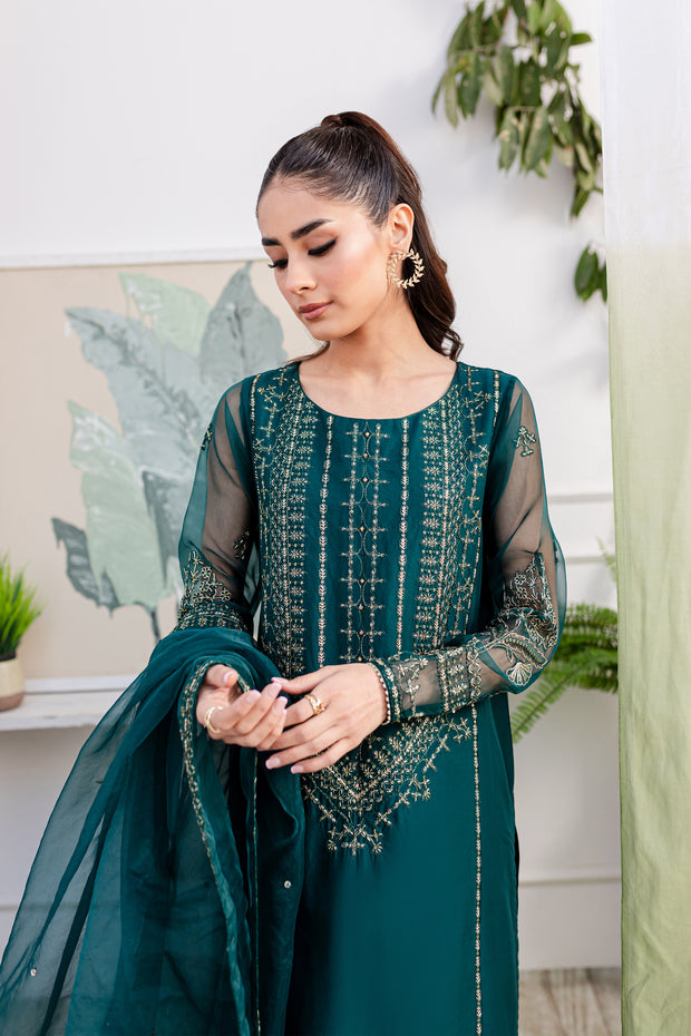 Shyra 3pc - Embroidered Lawn Dress