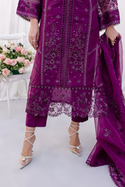 Leo 3Pc - Embroidered Lawn Dress