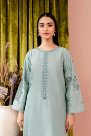 Ice Pearl 2Pc - Embroidered Khaddar Dress