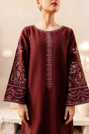 Adney 2Pc - Embroidered Khaddar Dress