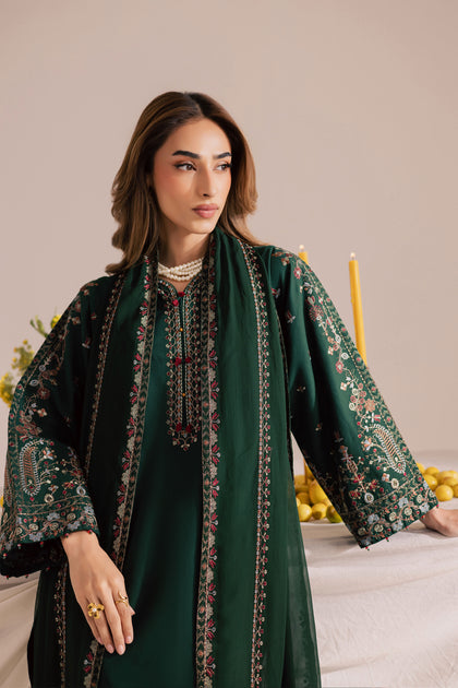 Batik Erika 3pc Embroidered Khaddar Dress