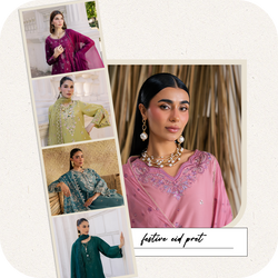 Pinterest-inspired Eid outfit featuring elegant festive pret and soft embroidery by Batik