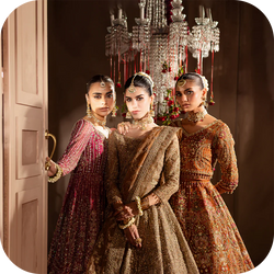 Affordable bridal dresses for mehndi, baraat, and walima