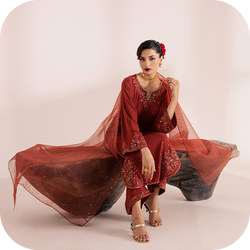 Affordable bridal dresses for mehndi, baraat, and walima