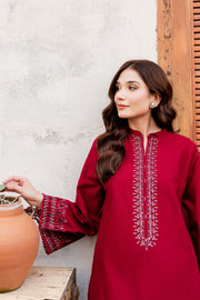 Cosmo 2Pc - Embroidered Khaddar Dress
