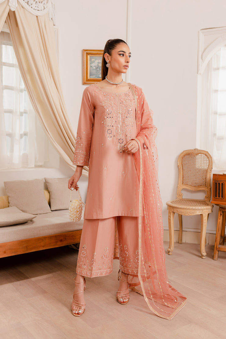 Veera 3Pc - Embroidered Luxe PRET