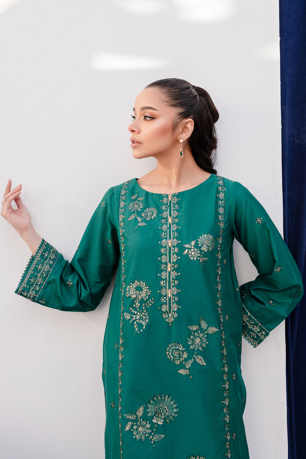Naier 2Pc - Embroidered Lawn Dress