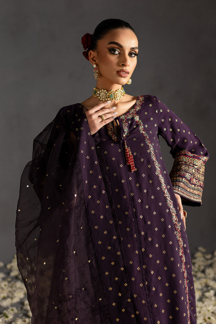 Gulbahar 3Pc - Embroidered Georgette Luxe Pret