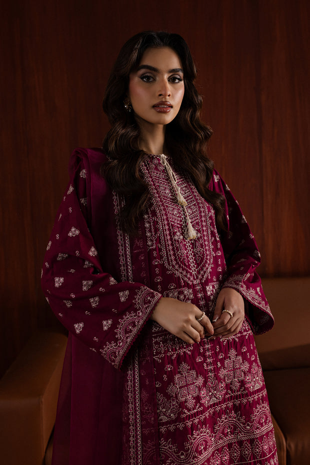 Ava 3Pc - Embroidered Karandi Dress