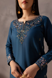 Nehar 2Pc - Embroidered Khaddar Dress