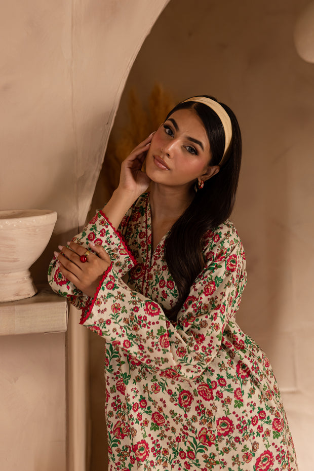 Blake 2Pc - Printed Khaddar Dress