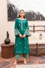 Everette 2Pc - Embroidered Lawn Dress