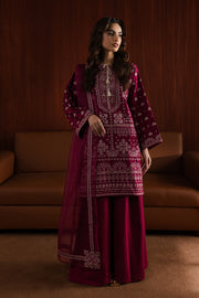 Ava 3Pc - Embroidered Karandi Dress