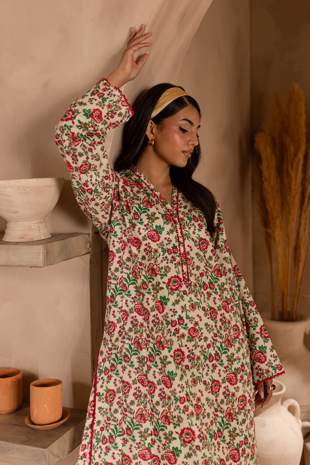 Blake 2Pc - Printed Khaddar Dress