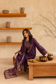 Cyelin 3Pc - Embroidered Lawn Dress