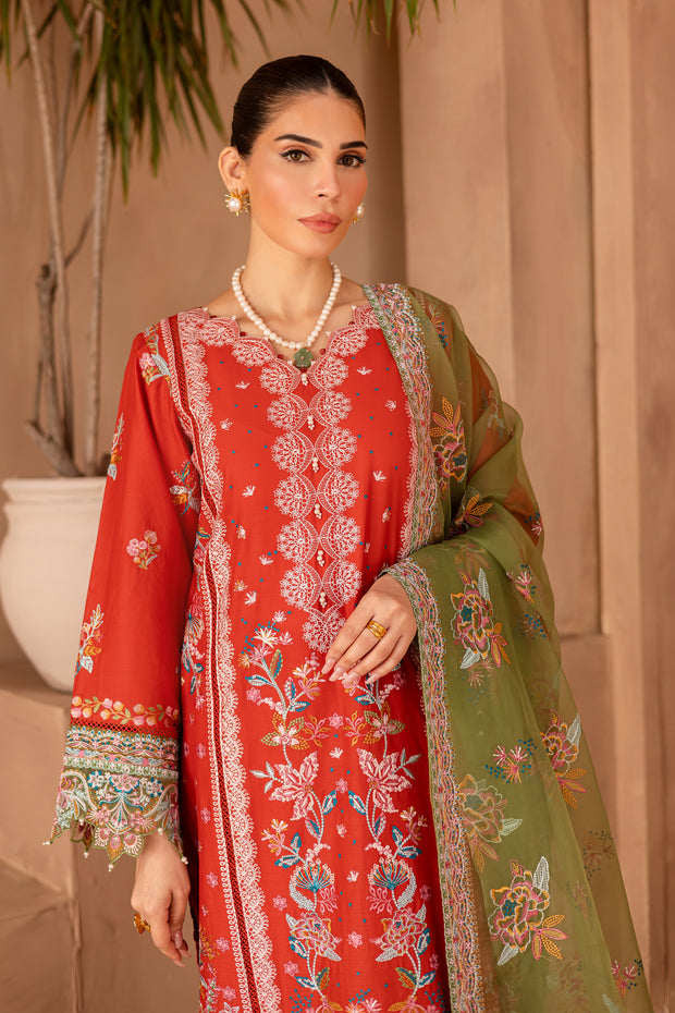 Caliste 3Pc - Embroidered Luxe Pret