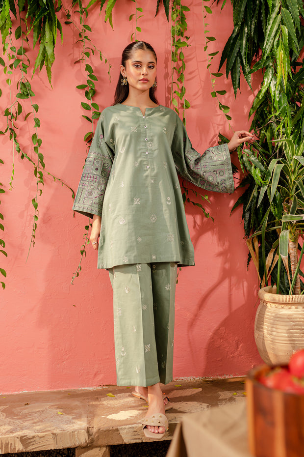 Chippy 2Pc - Embroidered Khaddar Dress
