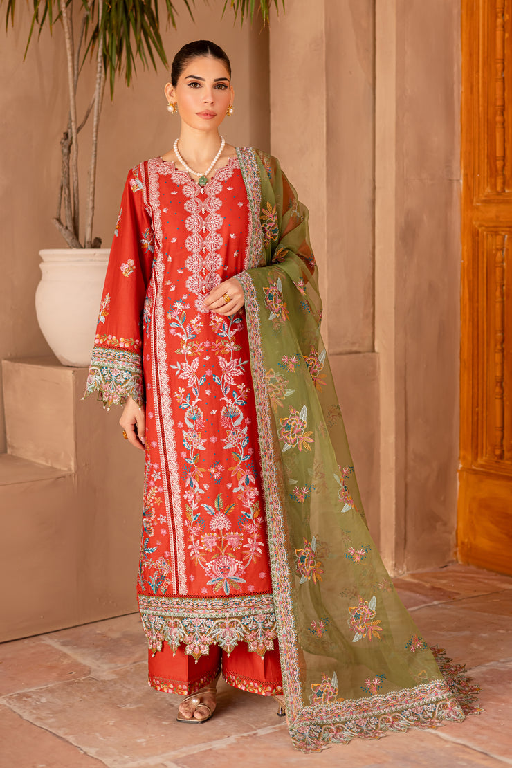 Caliste 3Pc - Embroidered Luxe Pret