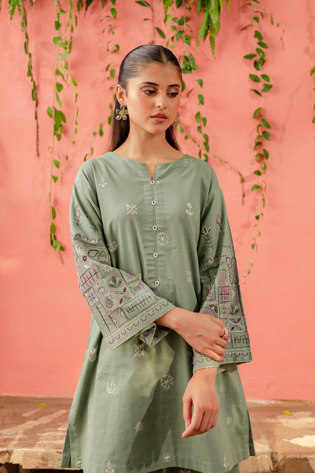 Chippy 2Pc - Embroidered Khaddar Dress