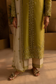 Rashaan 3Pc- Embroidered Khaddar Dress