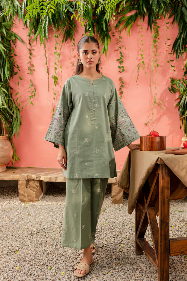 Chippy 2Pc - Embroidered Khaddar Dress