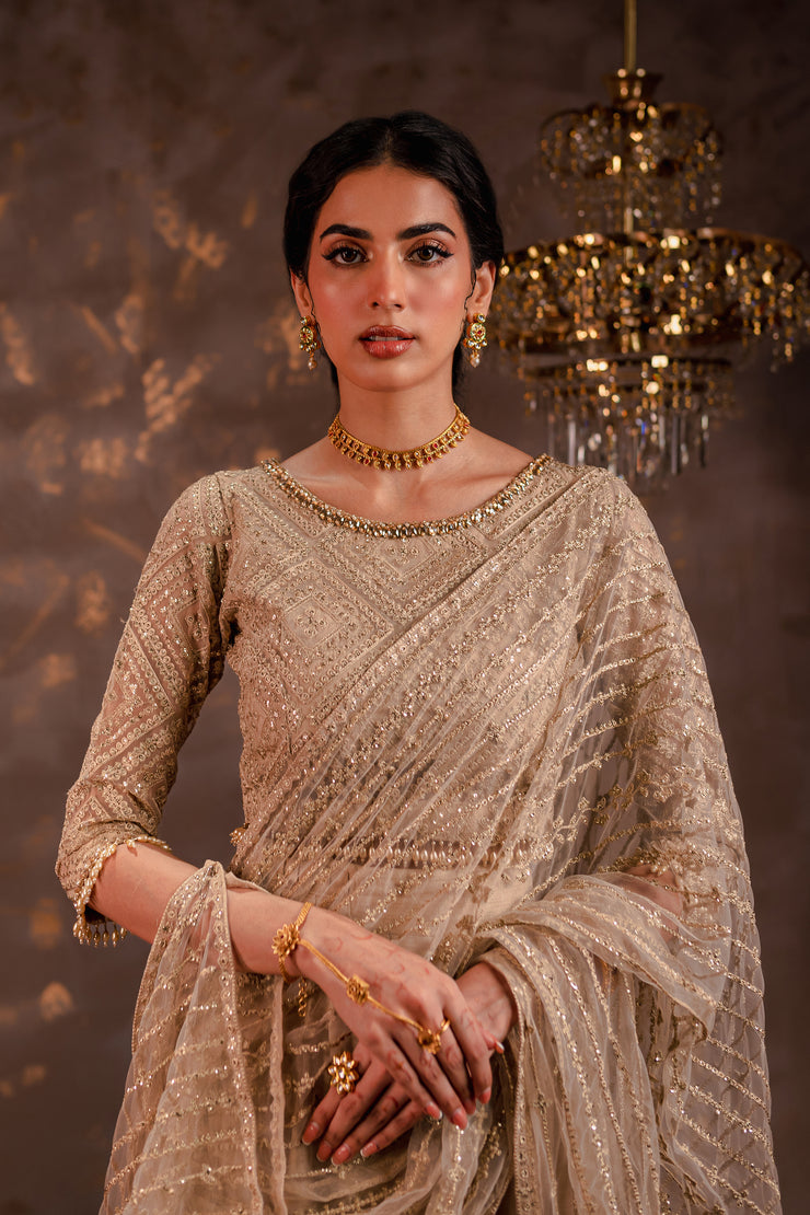 Mahjabeen Saree 3Pc