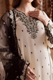 Full Moon 3Pc - Embroidered Lawn Dress