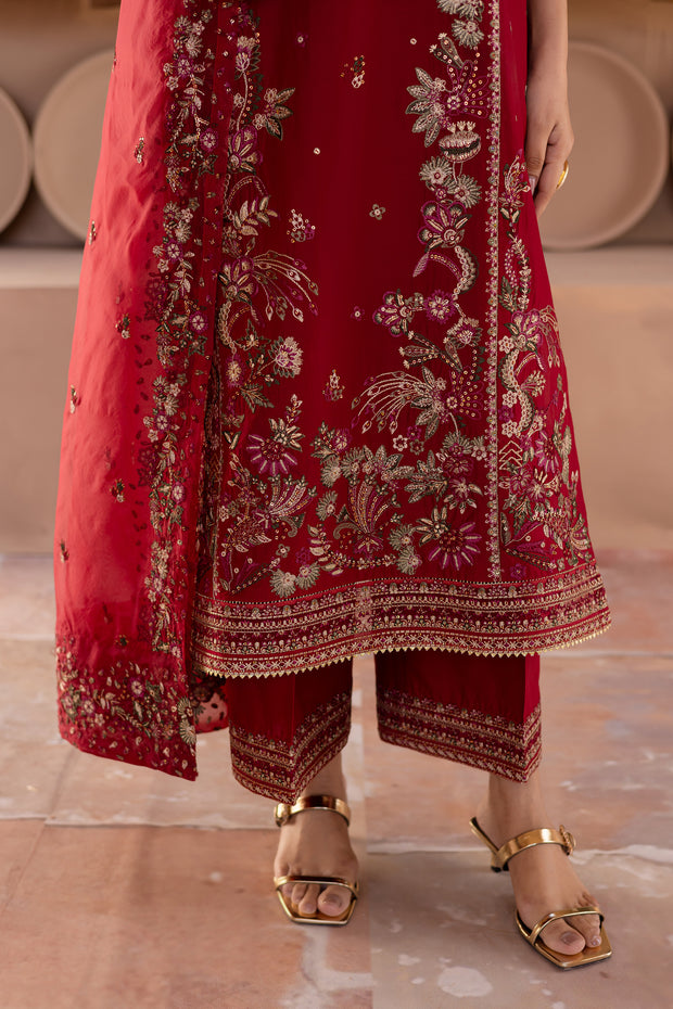 Irtaza 3Pc - Embroidered Luxe Pret