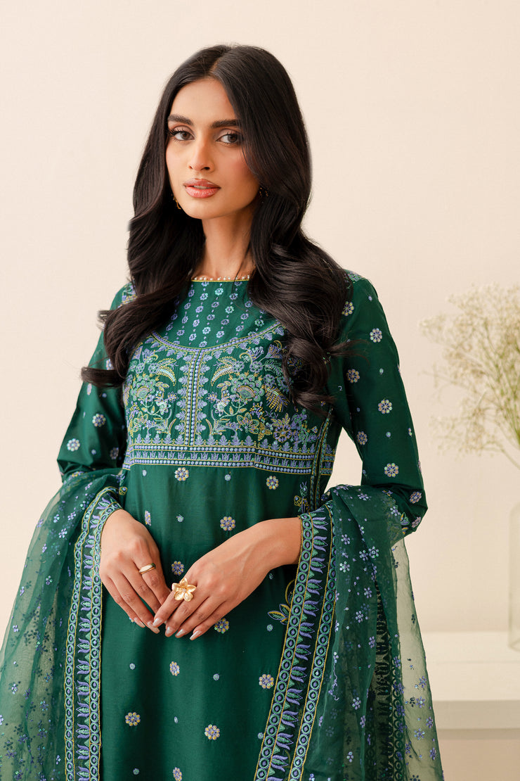 Ankisha 3Pc - Embroidered Lawn Dress