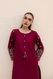 Ela 2Pc - Embroidered Khaddar Dress