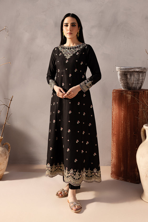 Somber 2Pc - Embroidered Karandi Dress