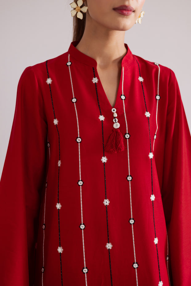 Claret 2Pc - Embroidered Casual Pret