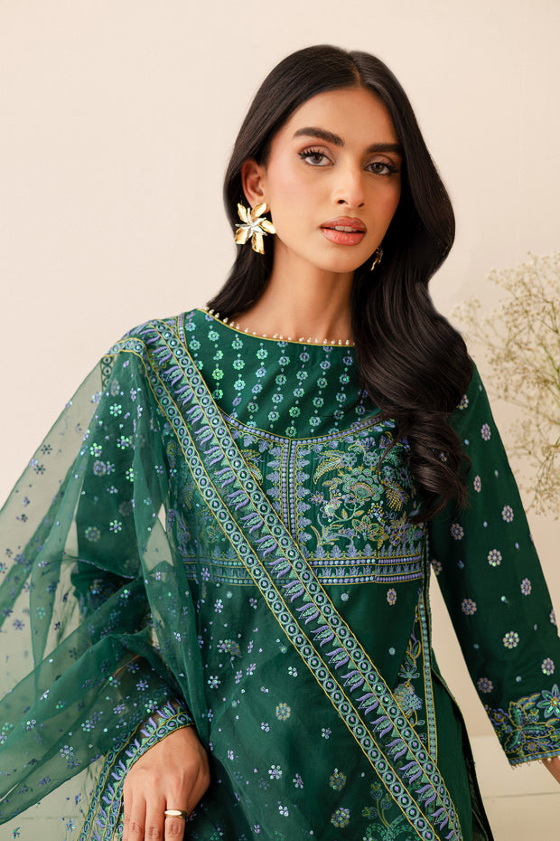 Ankisha 3Pc - Embroidered Lawn Dress