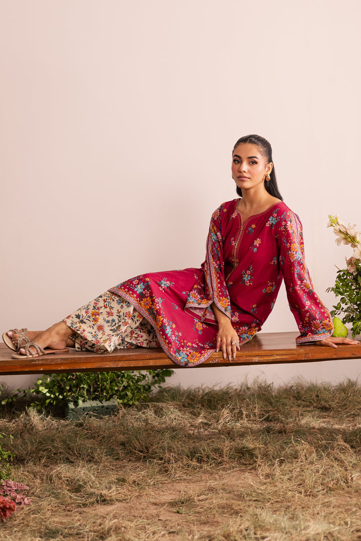 Yeva 2Pc - Printed Lawn Dress
