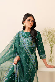 Ankisha 3Pc - Embroidered Lawn Dress