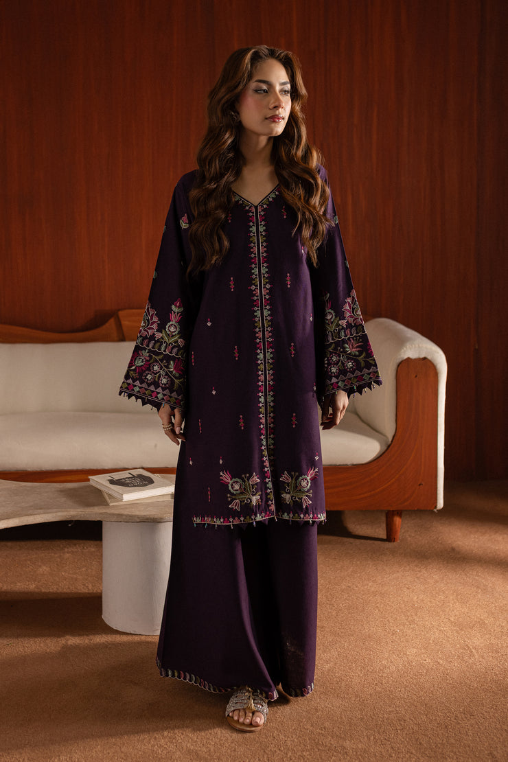 Plant Stone 2Pc - Embroidered Karandi Dress