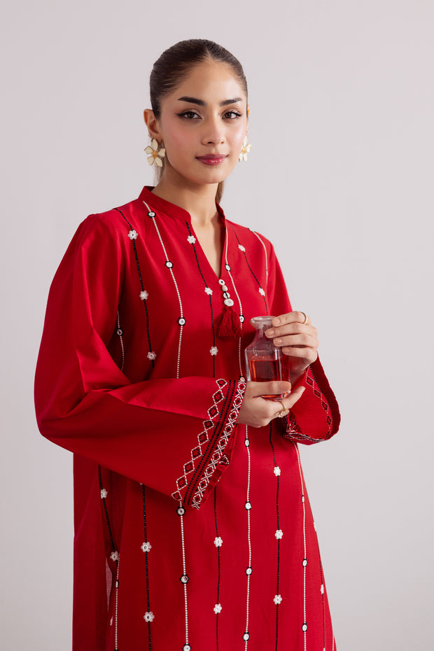 Claret 2Pc - Embroidered Casual Pret
