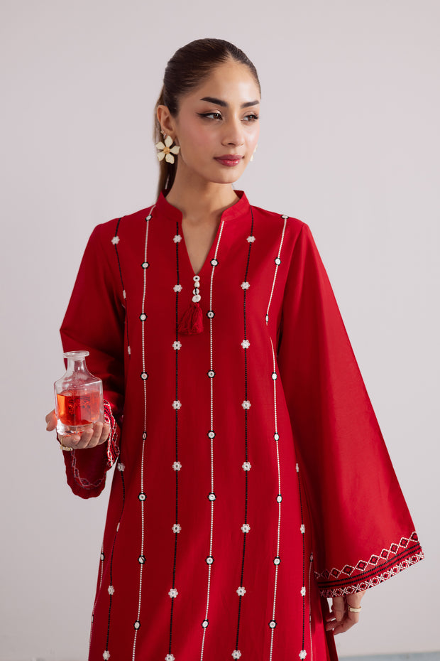 Claret 2Pc - Embroidered Casual Pret