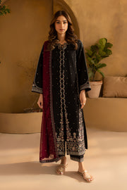 Dusk 3Pc- Embroidered Karandi Dress