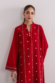Claret 2Pc - Embroidered Casual Pret