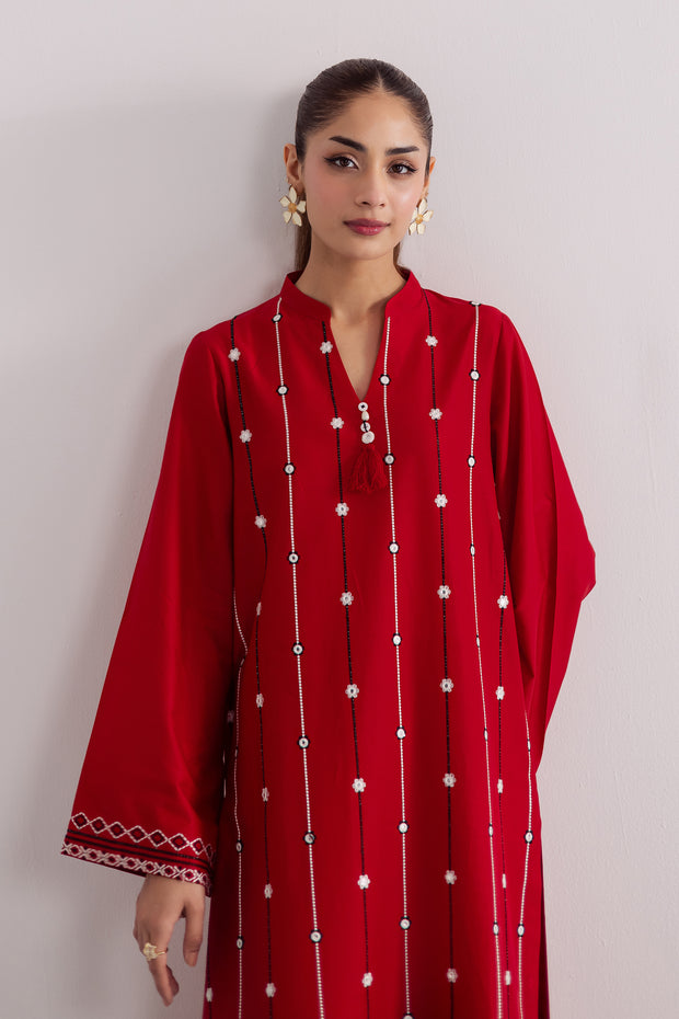 Claret 2Pc - Embroidered Casual Pret