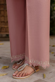 Pink Blush 2Pc - Embroidered Khaddar Dress