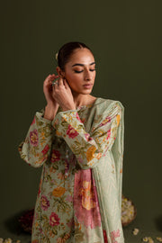 Pistachio Fern 3Pc - Printed Lawn Dress