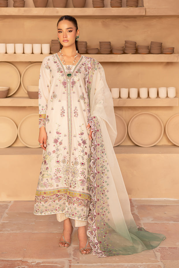 Mayhul 3Pc - Embroidered Luxe Pret