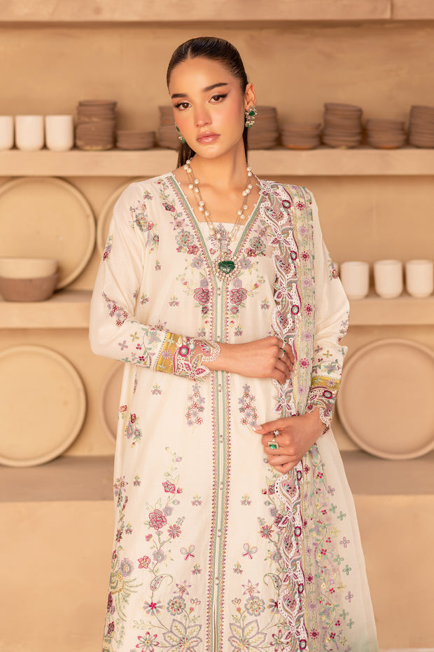 Mayhul 3Pc - Embroidered Luxe Pret