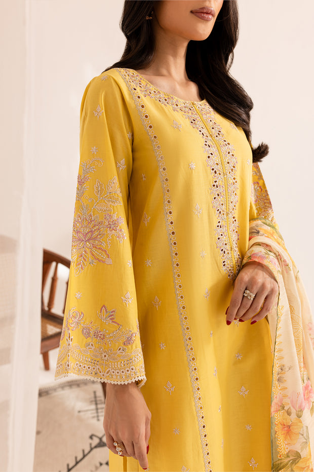 Nain 3Pc - Embroidered Lawn Dress