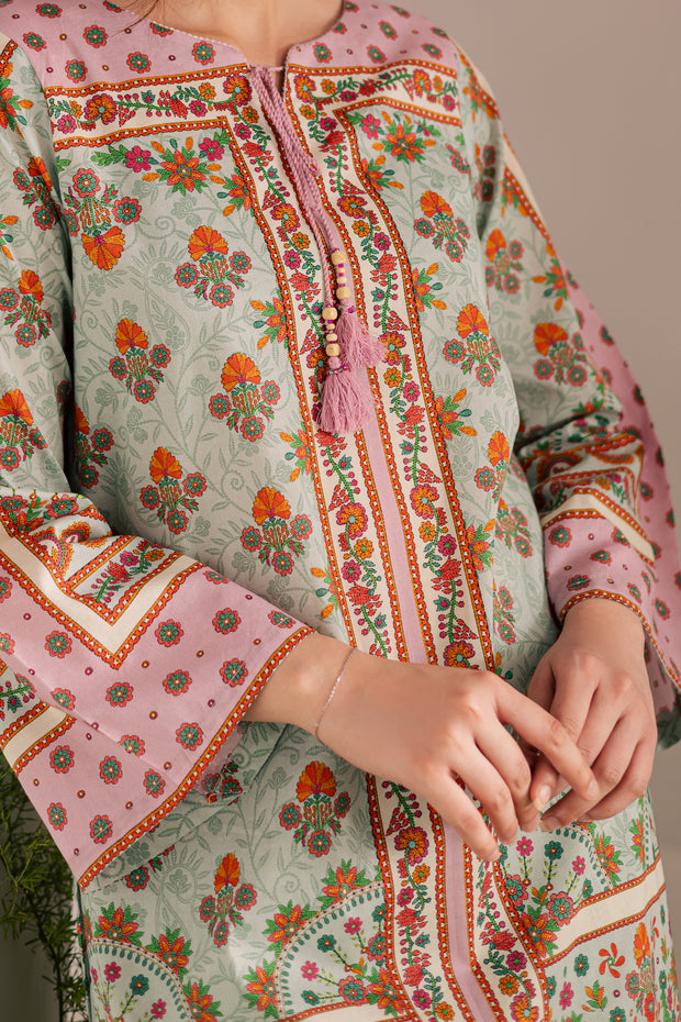 Sasha 2Pc - Printed Lawn Dress