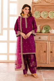 Majestic 3Pc - Embroidered Lawn Dress