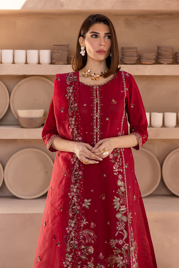 Irtaza 3Pc - Embroidered Luxe Pret