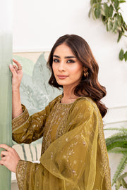 Miruh 3Pc - Embroidered Lawn Dress
